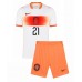 Dětské fotbalový komplet Nizozemsko Frenkie de Jong #21 Venkovní košile MS 2026 Krátkým Rukávem